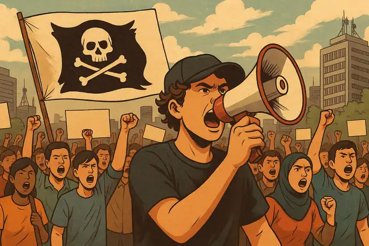 Artikel 2 - Bendera Bajak Laut di Jalanan – Simbol, Meme, dan Daya Lekat Gerakan