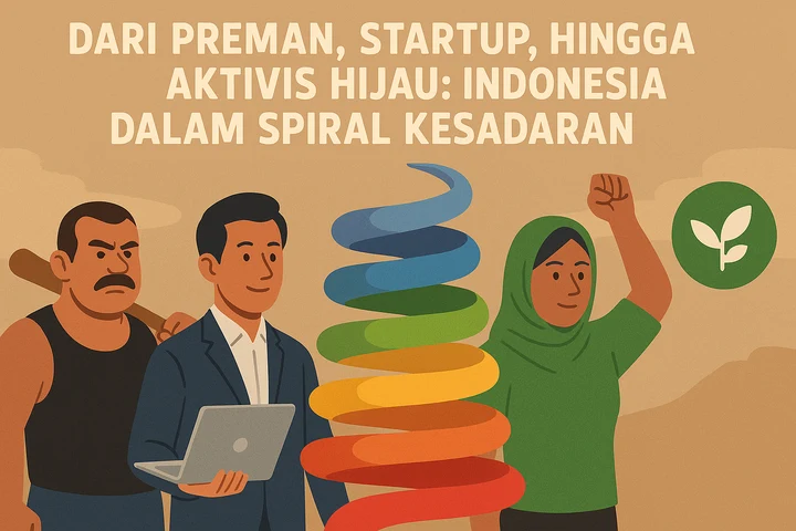 Dari Preman Startup hingga Aktivis Hijau Indonesia Hidup dalam Spiral Kesadaran