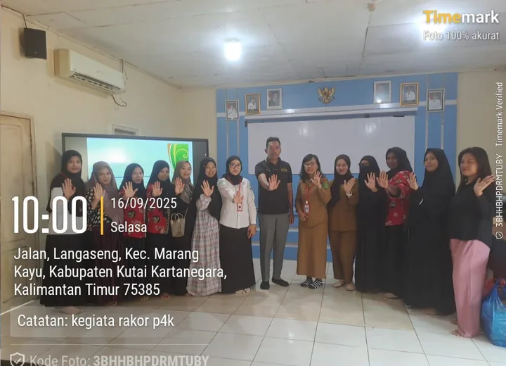UPT Puskesmas Marangkayu Bekerja Sama dengan Pemerintah Desa Kersik Gelar Rakor P4K dan Penyuluhan Kesehatan Ibu dan Anak